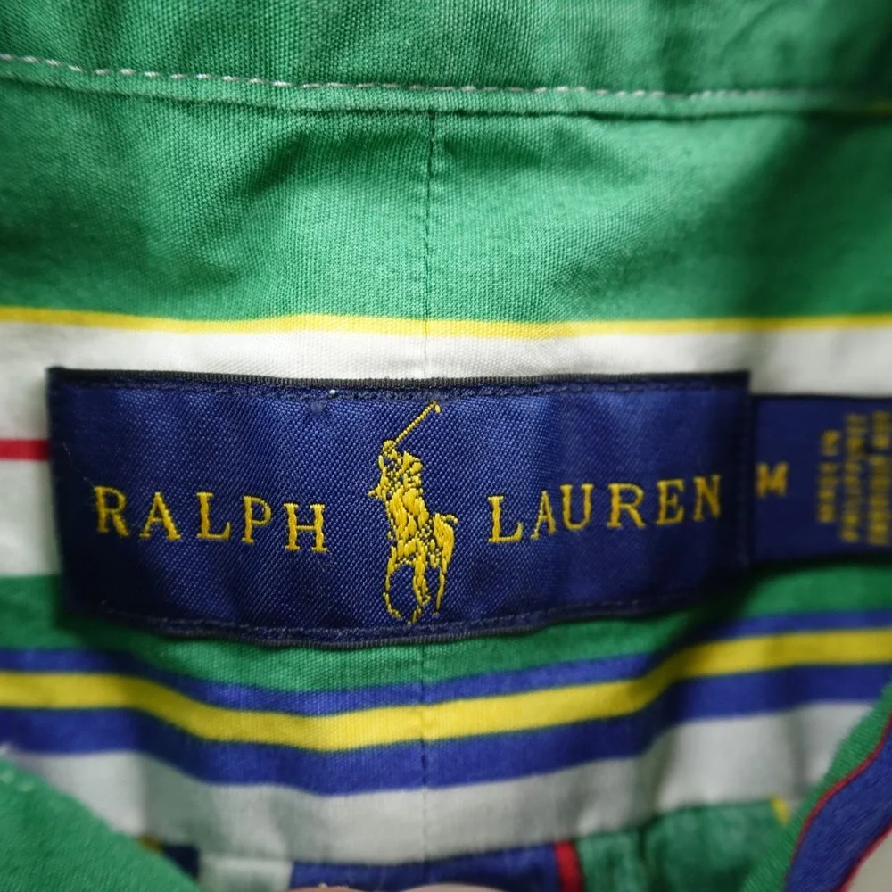 Ralph Lauren Shirt Mens M Serape Western Cowboy Pony Long Sleeve Button Up‎ 90s